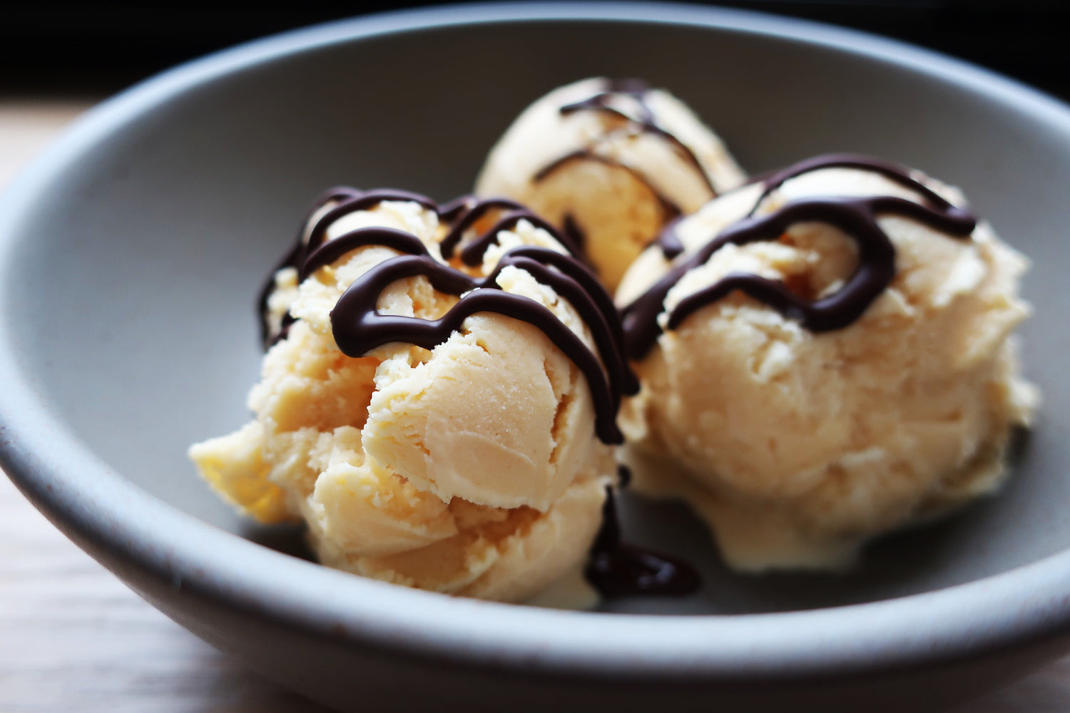 Kinako Ice Cream with Magic Shell