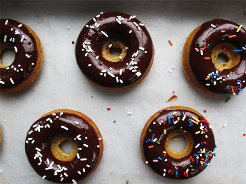 Sweet Paul's recipe for Baked Doughnuts with Chocolate Dip