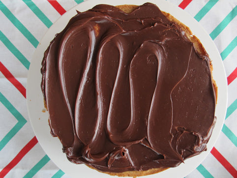 Editing and Eating: Brown Sugar Chocolate Chip Cake with Chocolate Ganache