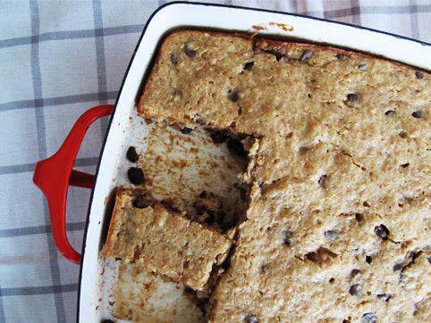 2nd Resolution: More Whole Grain Flours/Banana Choc Chip Cake