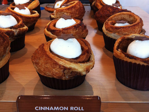 final gratuitous shot of the infamous cinnamon roll cupcakes!
